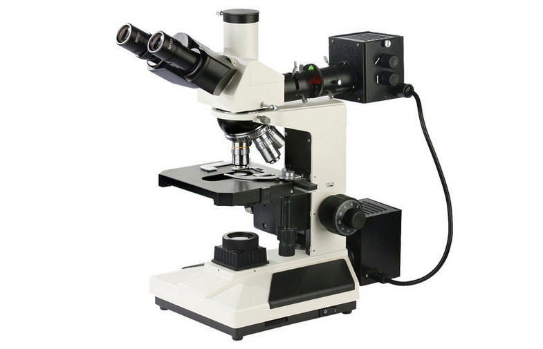 Wide Field Digital Upright Metallurgical Microscope with Transmitted and Reflected Illuminator