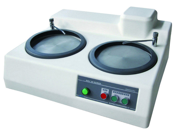 Double Disc Metallographic Grinding And Polishing Machine Double Speed