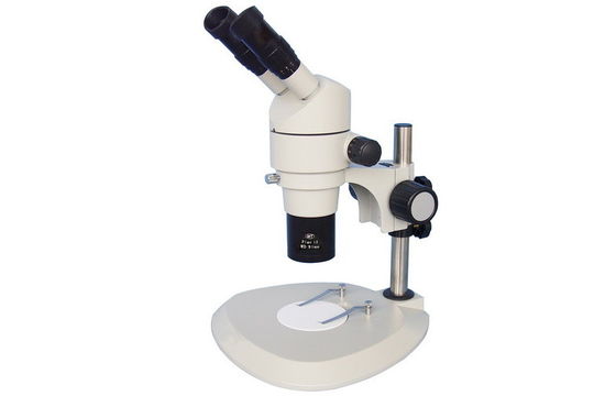 China Trinocular Head Parallel Stereo Zoom Optical Microscope 8x to 50x Magnification supplier