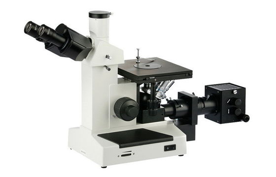 China Double Layer Stage Inverted Trinocular Digital Metallurgical Microscope with 10X Eyepiece supplier