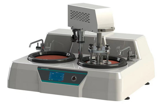 Double Disc Semi Automatic Metallographic Sample Polishing Machine Mechanical Pressure