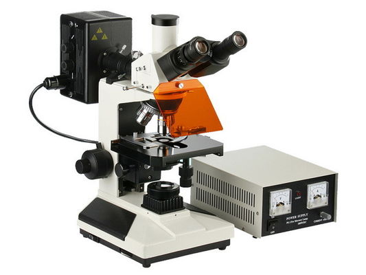 Plan Achromatic Objective Reflected Fluorescence Microscope Fine Focus System