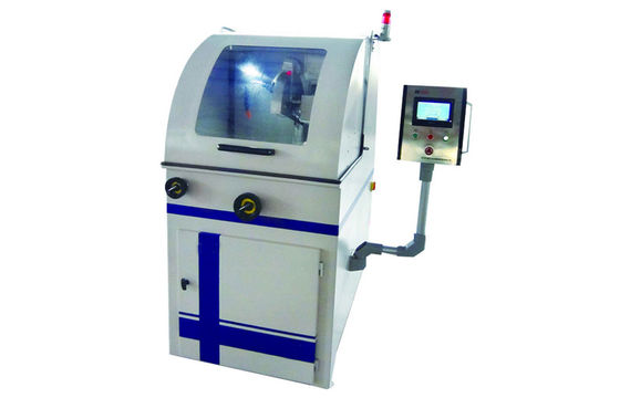 China Cut Diameter 110mm Metallographic Cutting Machine 5KW With Touch Controller supplier