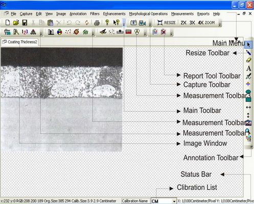 China Easy Operation Metallographic Image Analysis Software MetaVision for Metallurgical Microscopes supplier