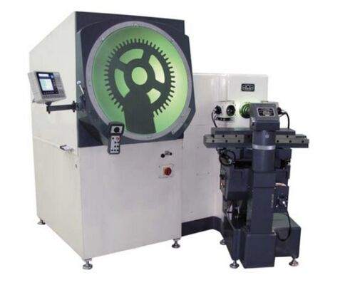 Floor Type Diameter 800mm Large Screen Measuring Profile Projector With Rotary Worktable