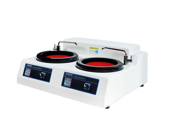 Stepless Speed Double Disc Metallographic Grinding and Polishing Machine with Two Motors