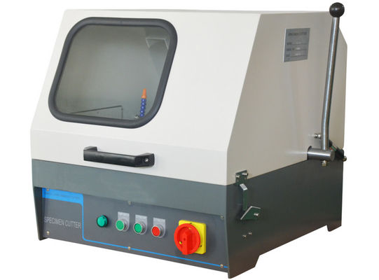 High Performance Manual Metallographic Cutting Machine Water Cooling with 2800rpm Speed