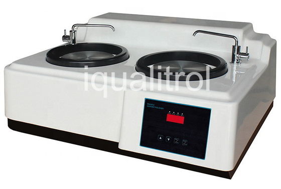 Stepless Speed 50-600rpm Metallography Polishing Machine With Double Disc