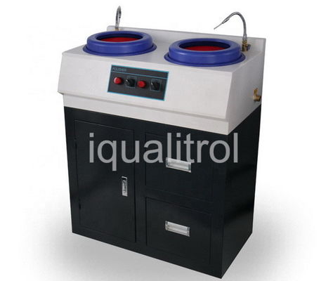 China Fixed Speed Metallographic Grinding and Polishing Machine Bench Grinder Polisher with Cabinet supplier