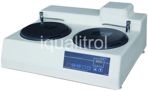 China Stepless Speed Manual Metallographic Grinding and Polishing Machine Double Disc 200mm supplier
