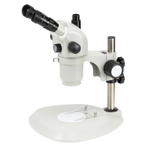 Large Zoom Ratio Stereo Microscope with Magnification 6X to 55X Support