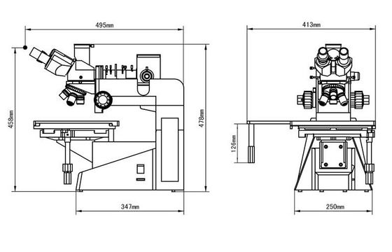 Polarizer Reflected Digital Metallurgical Microscope iMet-222 80X 40X With Halogen Lamp