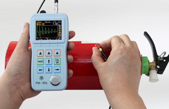 Echo Mode Ultrasonic Thickness Gauge Meter PM-5DL OLED Screen Resolution 0.001mm