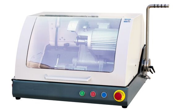 Cutting Section 60mm Manual Type Abrasive Cutter for Long Specimens with Cooling Tank