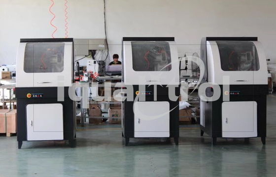 Double Cutting Wheel Automatic Specimen Cutting Machine with Water Cooling Touch Controller