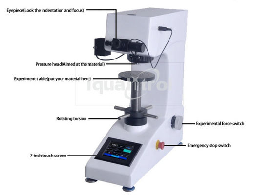 Touch Screen Digital Automatic Turret Vickers Hardness Tester with Built-in Printer