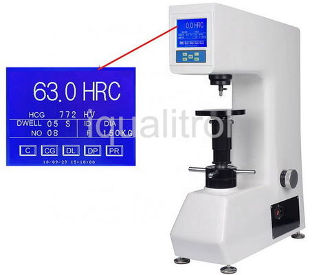 Automatic Loading Large LCD Rockwell Hardness Testing Machine Height 175mm With Printer