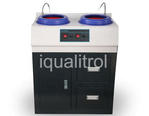 Fixed Speed Metallographic Grinding And Polishing Machine Bench Grinder Polisher With Cabinet