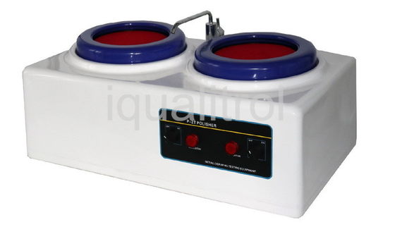 Desk Top Double Disc 203mm Metallographic Sample Polishing Machine Speed 1400rpm