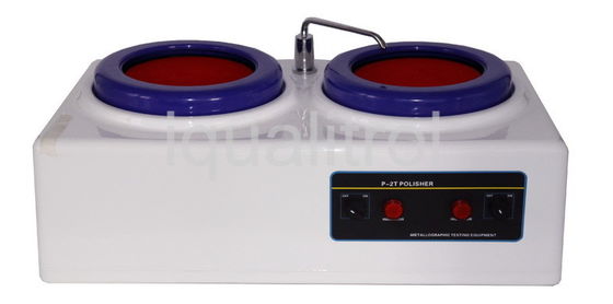 Desk Top Double Disc 203mm Metallographic Sample Polishing Machine Speed 1400rpm