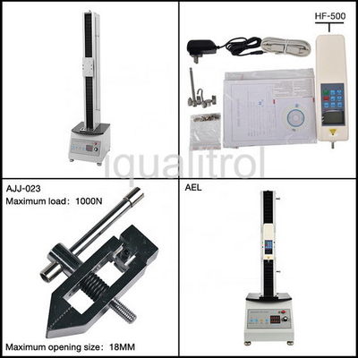 Stepless Speed Electric Single Column Vertical Test Stand with Max Force 1000N