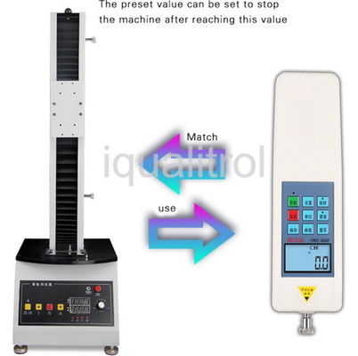 Stepless Speed Electric Single Column Vertical Test Stand with Max Force 1000N