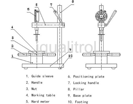 Manual Test Stand for Analog and Digital Fruit Hardness Tester with Easy Operation