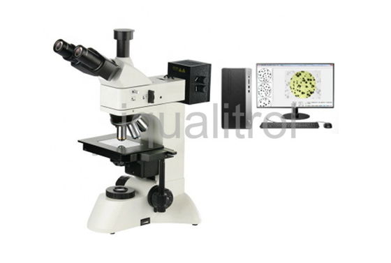 Halogen Lamp Upright Trinocular Metallurgical Microscope with DIC and Infinity System supplier